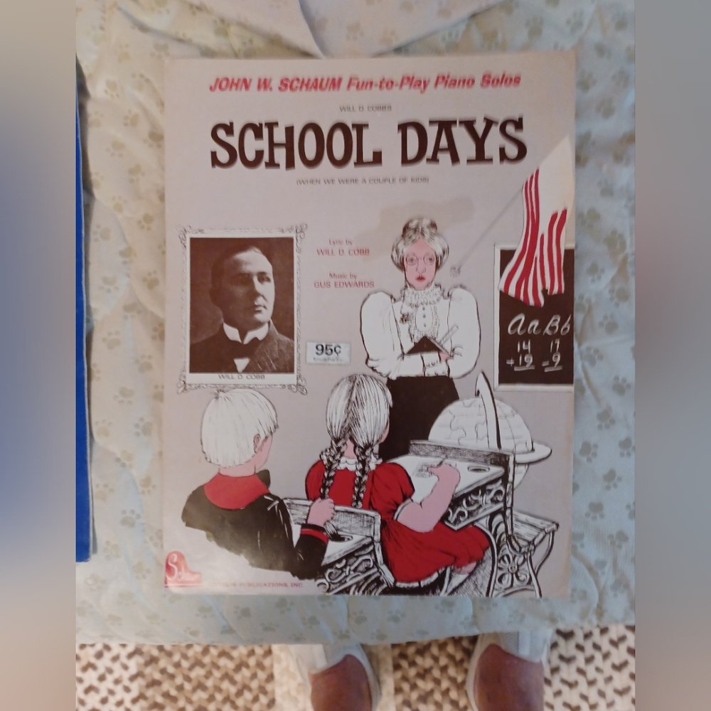 Vintage~School Days Sheet Music 🎼 🎶